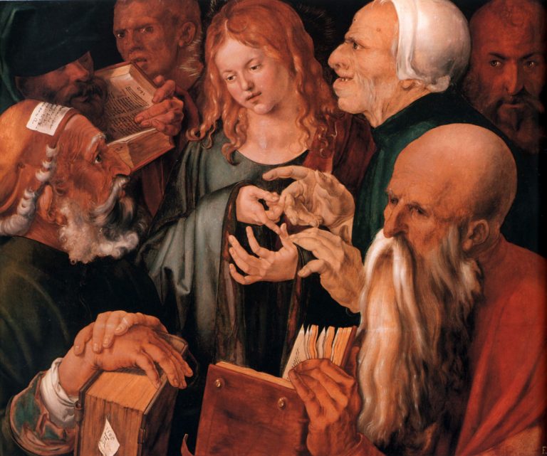 Albrecht Durer - Christ among the Doctors