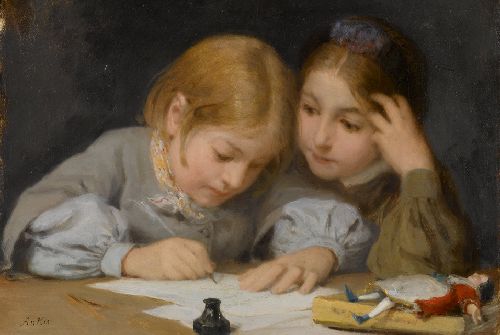 Albrecht Samuel Anker - Writing Lessons